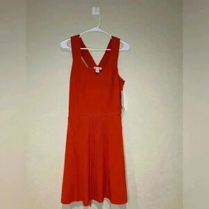 Athleta Savannah Strap Orange Vacation Beach Mini dress with pockets XS